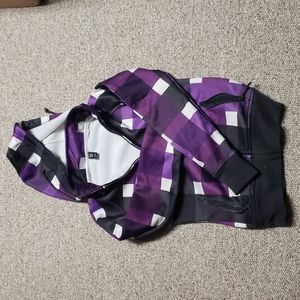 Empyre purple plaid hoodie
